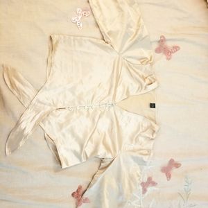 Cream Crop Top in Large (Never Worn)